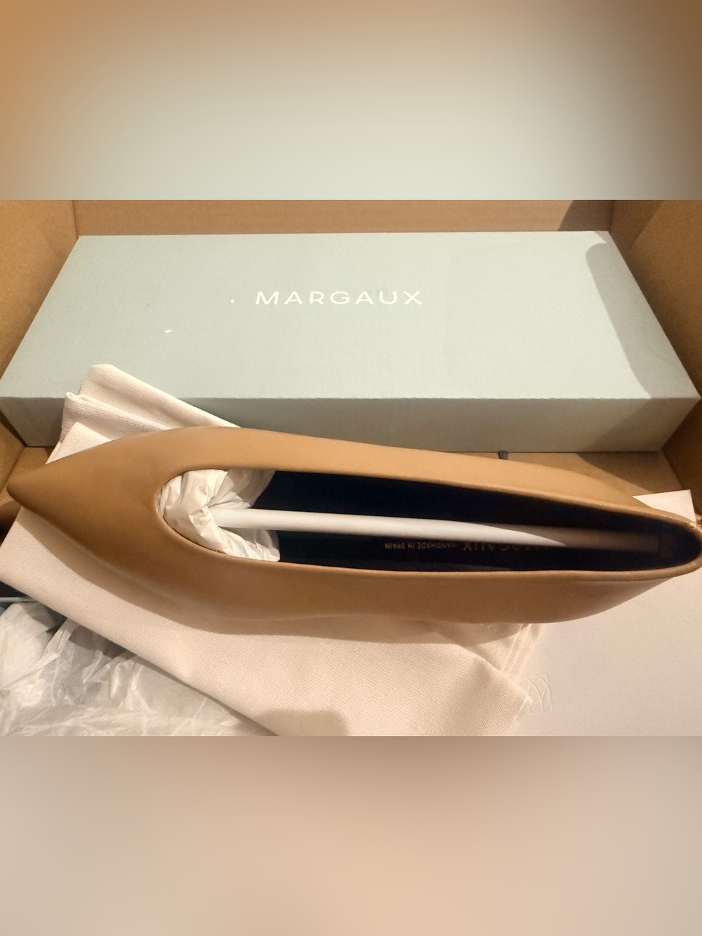 Margaux Parra Flat in Praline Nude/Brown BNIB